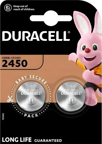 Duracell CR2450 / Lithiová knoflíková baterie / 3V / 620 mAh / 2 ks