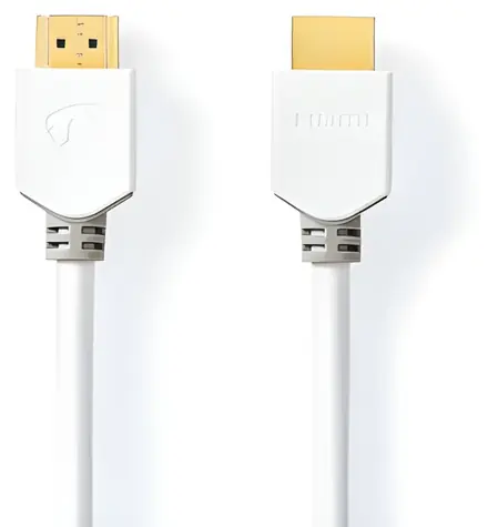 Nedis HDMI - HDMI bílá / Kabel / High Speed / 4K 60Hz / ARC / 18 Gbps / 1.5 m