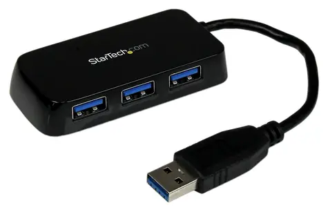 StarTech USB Hub Mini 4 porty černá / Rozbočovač / USB 3.0 / 4x USB-A / 5 Gbps