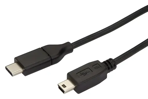 StarTech černá / Kabel USB-C (M) - Mini USB-B (M) / 480 Mbps / 2 m