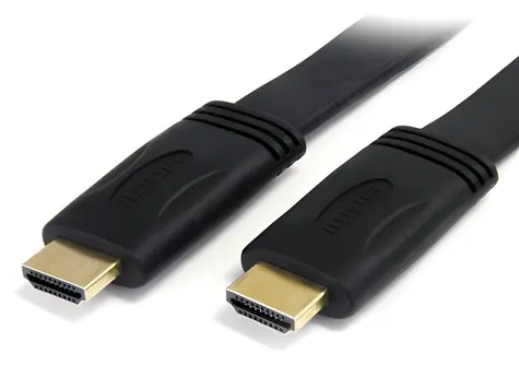 StarTech černá / HDMI kabel plochý / HDMI-HDMI (M/M) / 5m / 4K