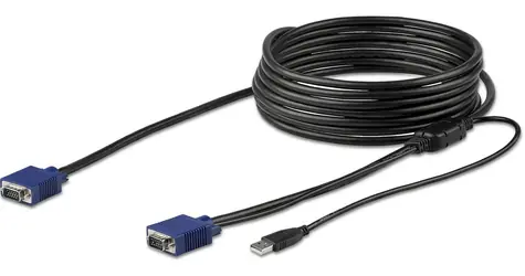 StarTech KVM kabel VGA+USB černý / Kabel / 4,6 m / VGA + USB 2.0 Type A / max. 1920x1200 px