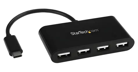 StarTech USB-C Hub 4 porty černá / USB hub / USB 2.0 / 4x USB-A