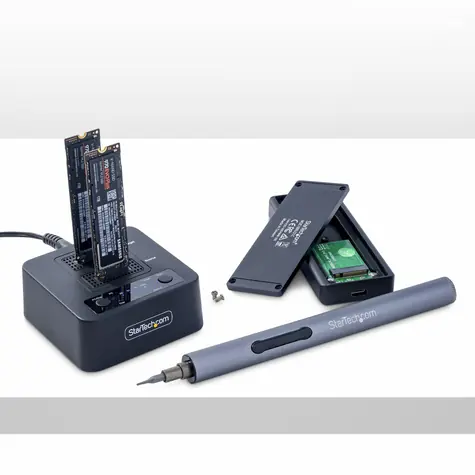 StarTech M.2 NVMe Duplicator / Dokovací stanice / USB-C 3.2 Gen 2 / Klonování / Ventilátor