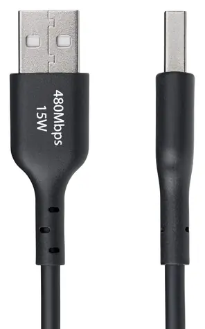 StarTech kabel USB-A na USB-C černá / 2 m / 480 Mbps / Rychlé nabíjení