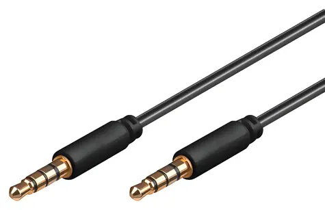 OEM Kabel Jack 3.5mm 4pin M/M 2m / Audio kabel / propojovací