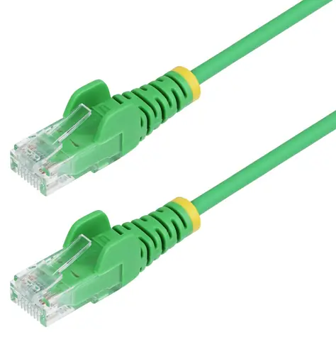 StarTech CAT6 Slim zelená / Patch kabel / RJ45 / UTP / Snagless / 0,25 m