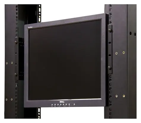 StarTech rámeček pro montáž monitoru do racku černý / Rámeček pro monitor / Rack 4U / ocel