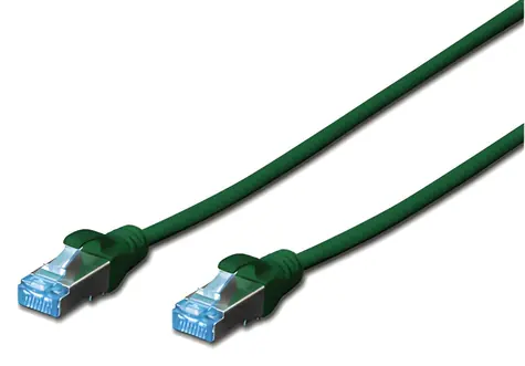Digitus zelený / Patch kabel / Cat 5e / SF/UTP / AWG 26/7 / 1 m