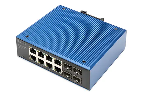 DIGITUS Industrial / Switch / 8x Gigabit RJ45 + 4x SFP