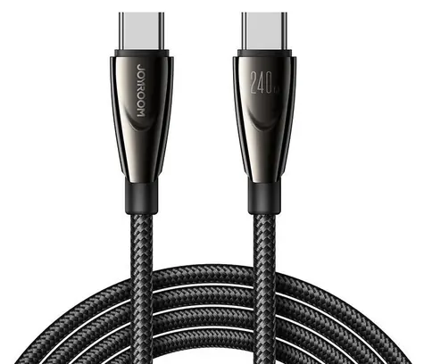 Joyroom SA31-CC5 Pioneer černá / Nabíjecí kabel / USB-C - USB-C / 240 W / 1,2 m