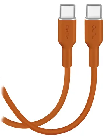 Puro Soft Desert Sun / Datový kabel / USB-C - USB-C / 25 W / 1,5 m