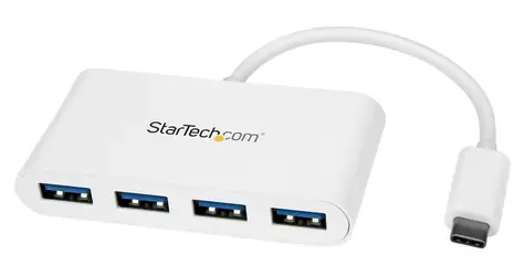 StarTech USB 3.0 Hub 4 porty bílá / USB hub / USB-C / 4x USB-A / 5 Gbps