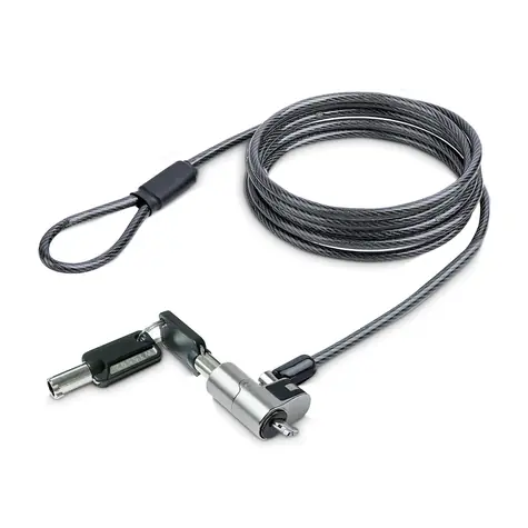 StarTech NANOK-LAPTOP-LOCK černá, stříbrná / Lankový zámek pro notebook / Nano slot / 2 m