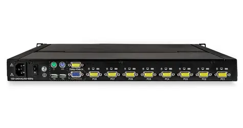 StarTech 1U LCD KVM konzole 8 portů / KVM přepínač / 17
