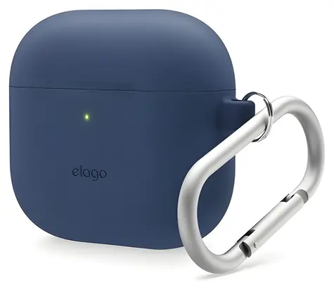 Elago Airpods 4 Silicone Hang Case Jean Indigo / Pouzdro / silikonové / s poutkem na zavěšení / pro AirPods 4