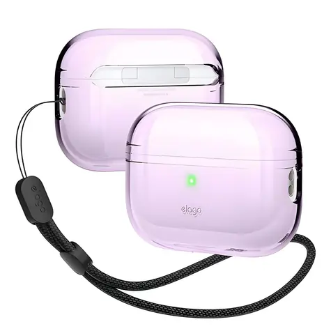 Elago AirPods Pro 2 TPU Case levandulová / Pouzdro pro sluchátka / nylonové poutko