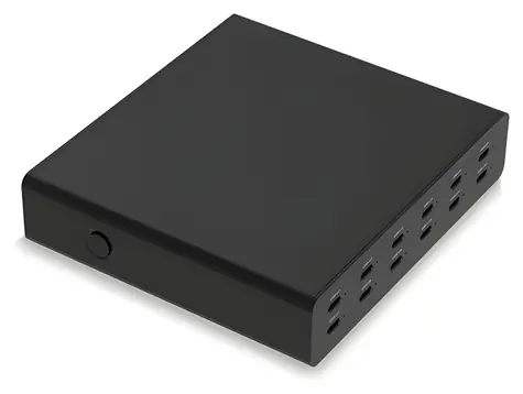 LMP USB-C SmartCharge 144W černá / Nabíječka / GaN / 12x USB-C / 144 W