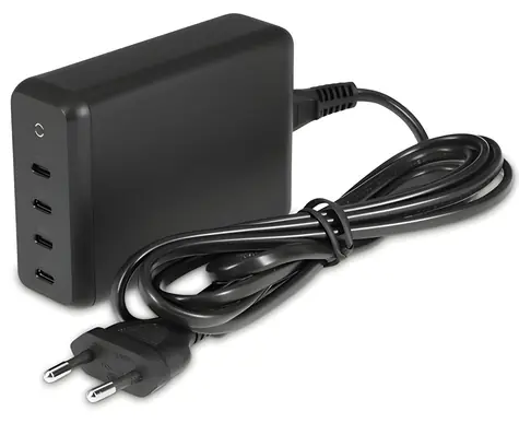 LMP GaN 165W černá / Nabíječka / 4x USB-C / GaN