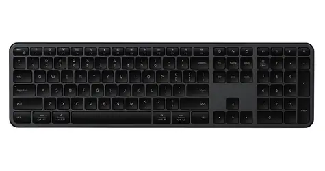 Satechi Slim EX3 Space Black / Bezdrátová klávesnice