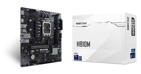 Biostar H810MTE 2.0 / Základní deska / LGA1851 / 2x DDR5 / PCIe x16 / GLAN / mATX
