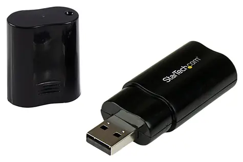 StarTech USB zvukový adaptér černá / Adaptér / USB / Výstup na sluchátka / C-Media CM108AH