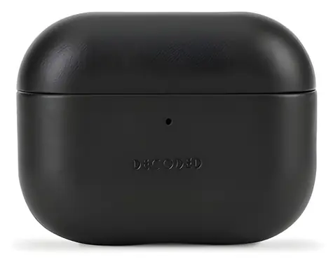 Decoded Leather AirCase černá / Pouzdro / pro Apple AirPods Pro 3 / kůže