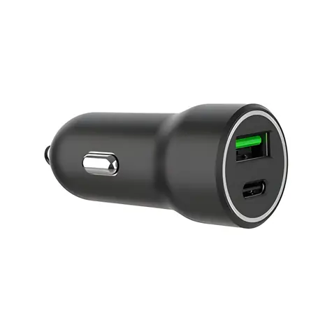 C-TECH USB-C PD 20W / Autonabíječka / 2x USB / Rychlé nabíjení