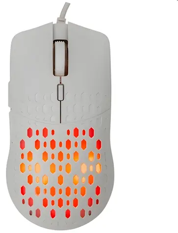 Baracuda OCTOPUS bílá / Herní myš / Optický senzor / 6D / 3600 DPI / RGB / USB