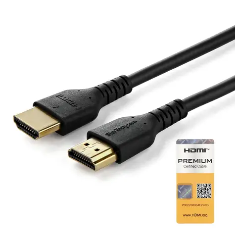 StarTech Premium HDMI kabel s aramidovými vlákny černá / Kabel / HDMI - HDMI / 1 m / s Ethernetem / HDR10