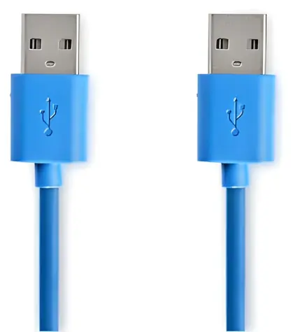 Nedis USB 3.2 Gen 1 kabel modrá / Kabel USB / USB-A - USB-A / 5 Gbps / 2 m