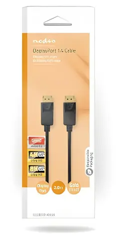 Nedis DisplayPort - DisplayPort černá / Kabel DisplayPort / 8K / 60 Hz / 2 m