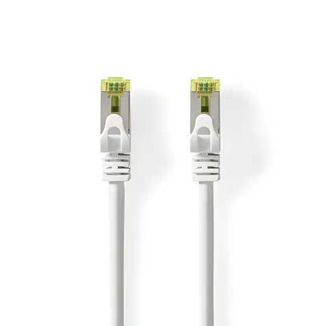Nedis Síťový kabel CAT7 bílá / Patch kabel / S/FTP / RJ45 - RJ45 / 1 m / LSZH