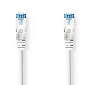 Nedis CAT6a S/FTP bílá / Síťový kabel / RJ45 - RJ45 / 2 m / Snagless / LSZH