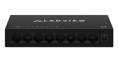 Lanview Switch Unmanaged 8 portů / Switch / 8x Gigabit Ethernet / 10/100/1000 Mbit/s