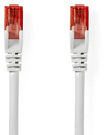 Nedis CAT6 bílá / Patch kabel / RJ45 - RJ45 / U/UTP / 0,5 m
