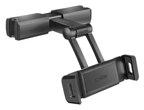 SBS Mount černá / Držák na opěrku hlavy pro telefon a tablet / do 12,3