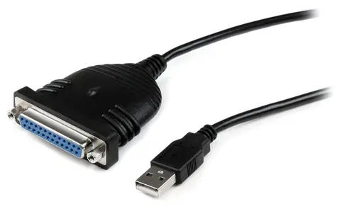 StarTech USB na DB-25 černá / Adaptér / paralelní port / 1,9 m