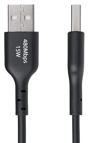 StarTech USB-A na USB-C černá / Kabel / 1 m / 480 Mbps / rychlé nabíjení