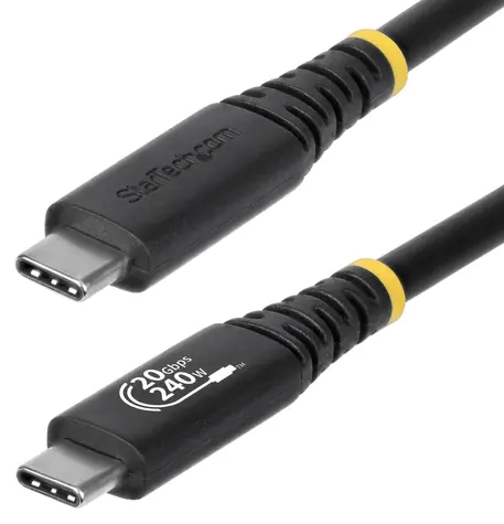 StarTech USB-C USB4 černá / Kabel USB-C / 2 m / 20 Gb/s / 240 W / 4K 120 Hz