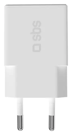 SBS Extra Slim bílá / Cestovní adaptér / USB-C / GaN / 30 W / PD