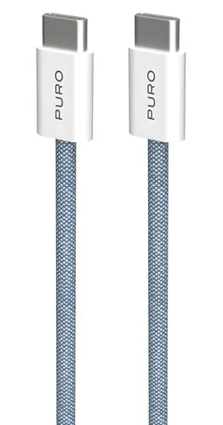 Puro Fabrik FABK4 blue lagon / Kabel USB-C (M) - USB-C (M) / 1,5 m / 60 W