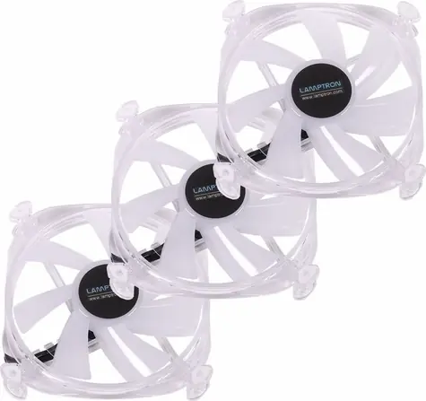 Lamptron Icecloud+ ARGB 120 transparentní / Ventilátor / 120 mm / ARGB / PWM / 3-pack