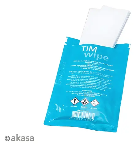 Akasa TIM Wipe / Čisticí ubrousky / na tepelnou pastu / 10 ks