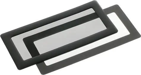 DEMCiflex 40 mm / Magnetický prachový filtr / hranatý / 2 ks / černá