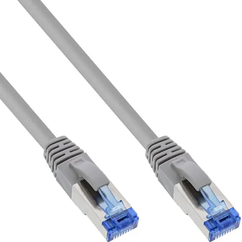 InLine Patchkabel Cat.6A S/FTP šedá / Patch kabel / RJ45-RJ45 / 15 m / 500 MHz