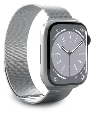 Puro Milanese stříbrná / Řemínek pro Apple Watch / 38/40/41 mm