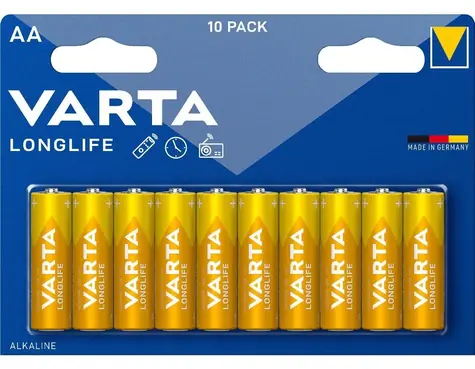 Varta Longlife AA / Baterie / 1.5V / alkalická / 10 ks