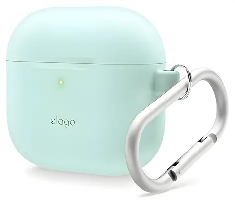Elago Airpods 4 Silicone Hang Case mentolově-zelená / Pouzdro / silikonové / s poutkem na zavěšení / pro AirPods 4