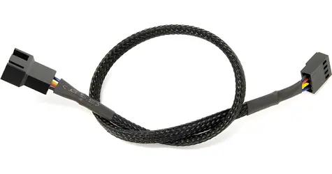 Watercool 4-Pin PWM prodlužovací kabel černá / Prodlužovací kabel / 30cm